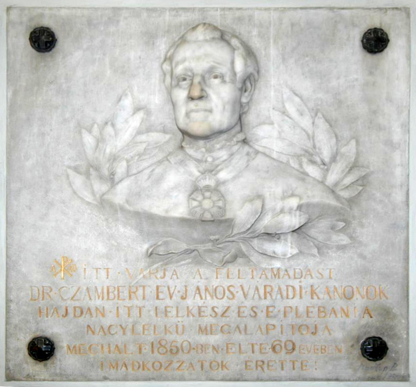 Pamätná tabuľa Jána Czamberta